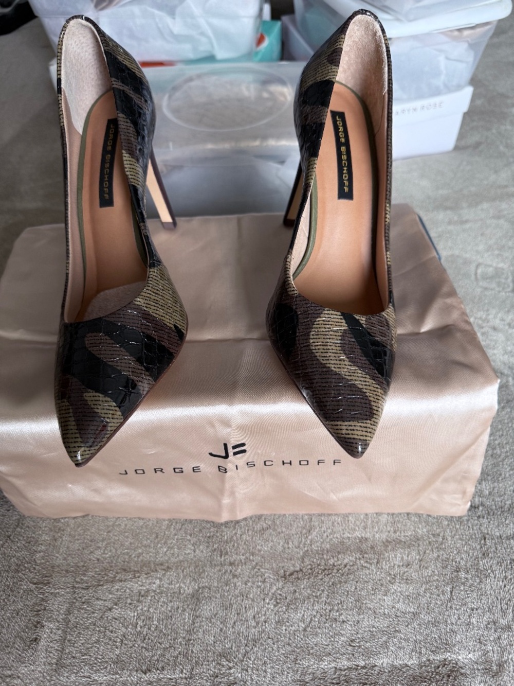 Stunning Jorge Bischoff camouflage pumps